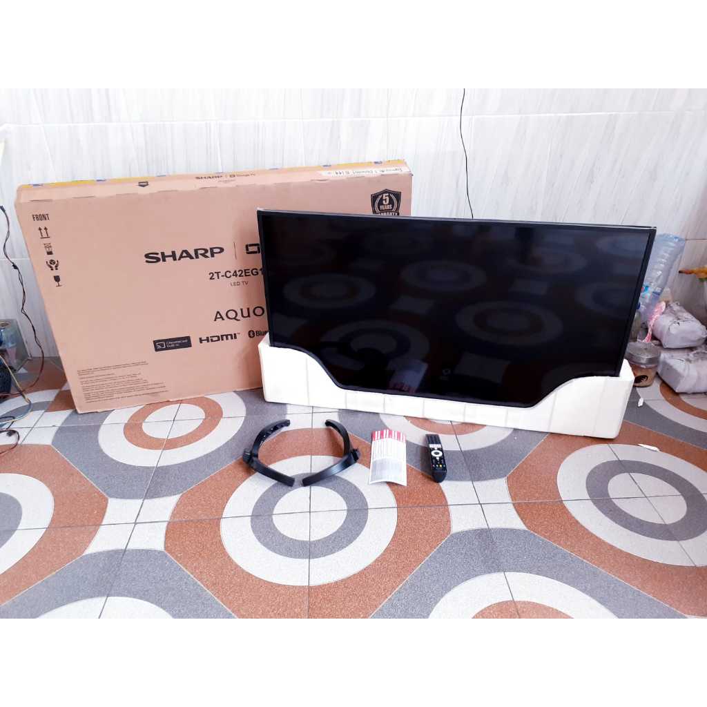 TV LED ANDROID GOOGLE TV SHARP 42IN DIGITAL TV NETFLIK YOUTUBE
