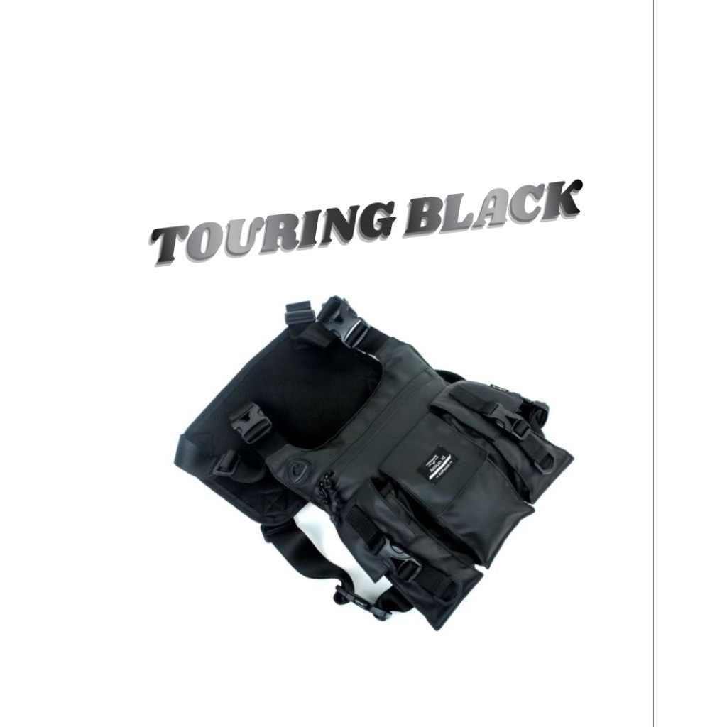 ACTION.Id98 - Tas Dada Motor Pria Waterproof Trager Tas Touring Black Waterproof Pria