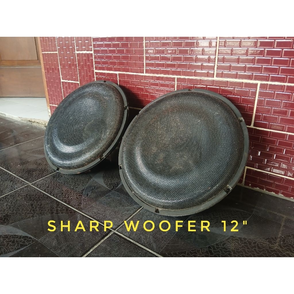 Sepasang Speaker Woofer SHARP 12 inch Original