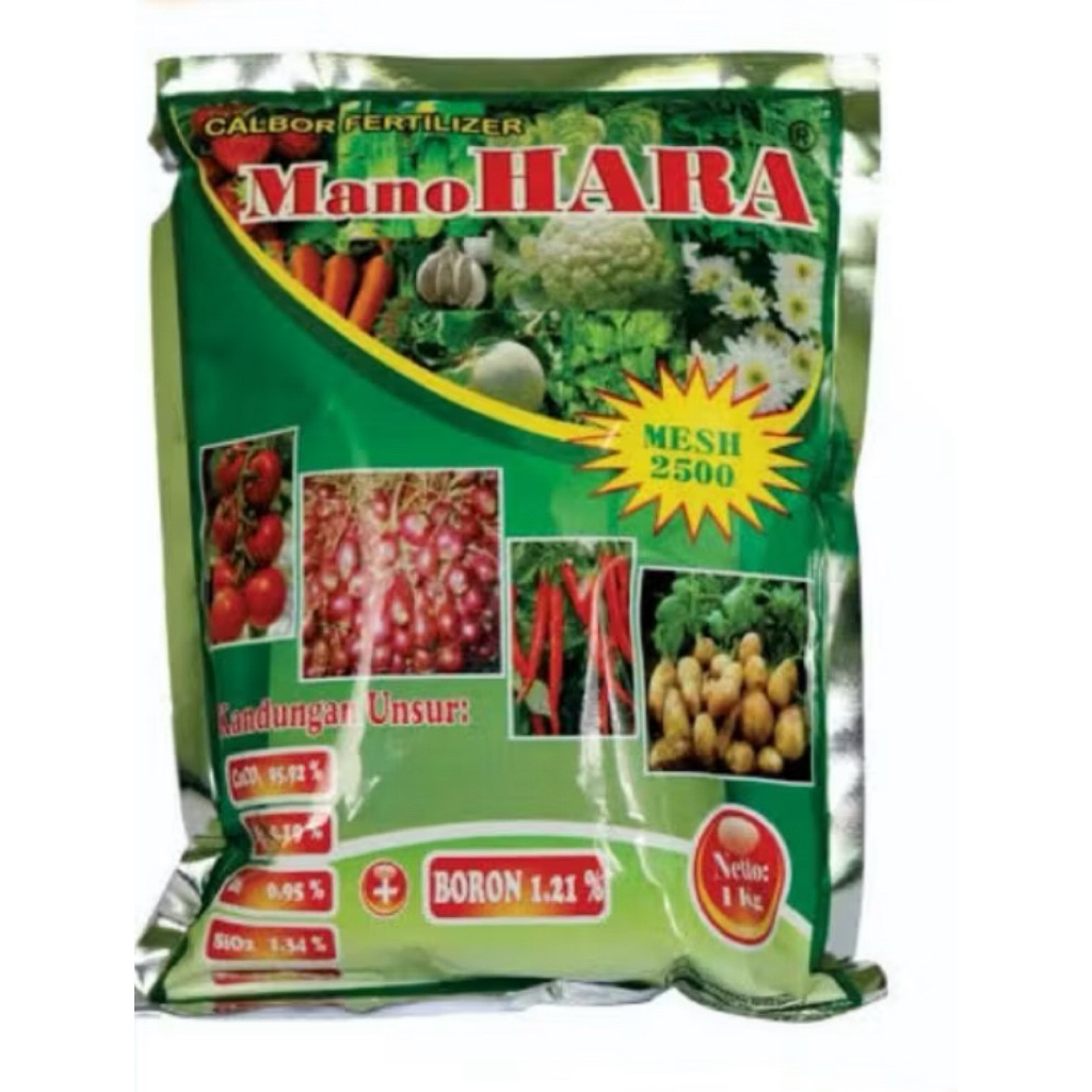 Pupuk kalsium silika manohara mesh 2500 kemasan 1 kg