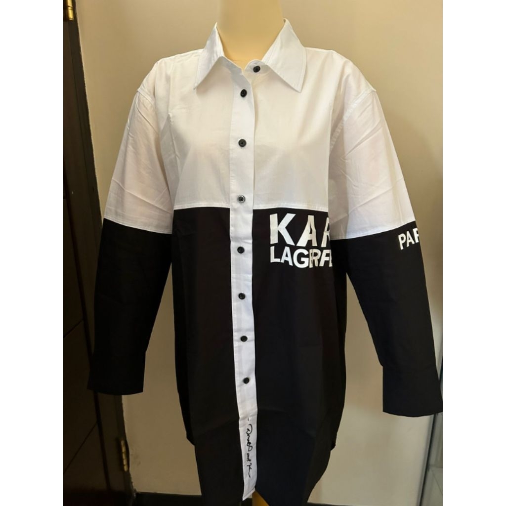 Kemeja karl lagerfeld Size L