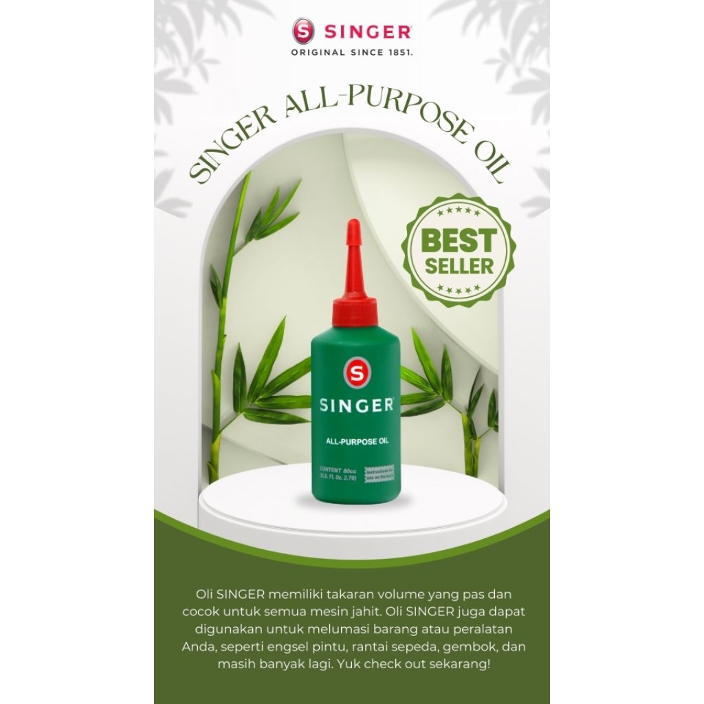 SINGER OIL - Minyak Pelumas Mesin Jahit