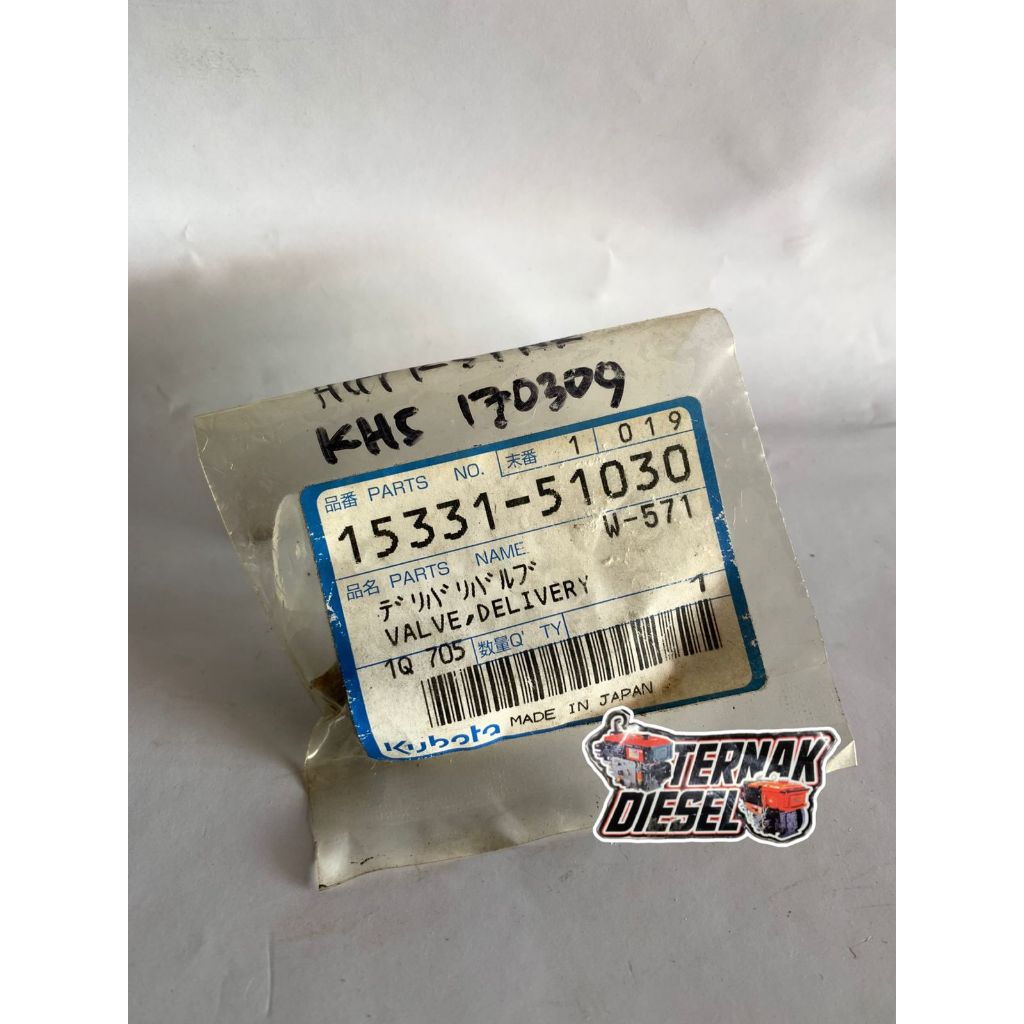 Delivery Valve Mesin Kubota RD85 ORIGINAL