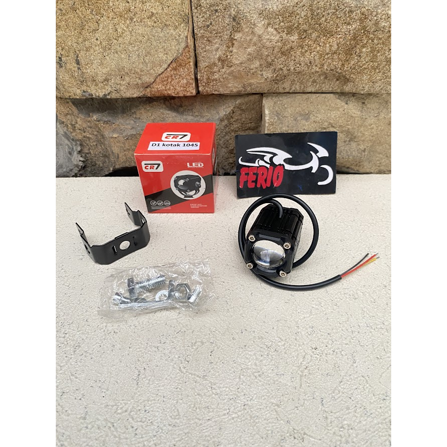 Lampu Tembak Laser kotak Led D1 1045 Lampu tembak Mini Kotak CR7