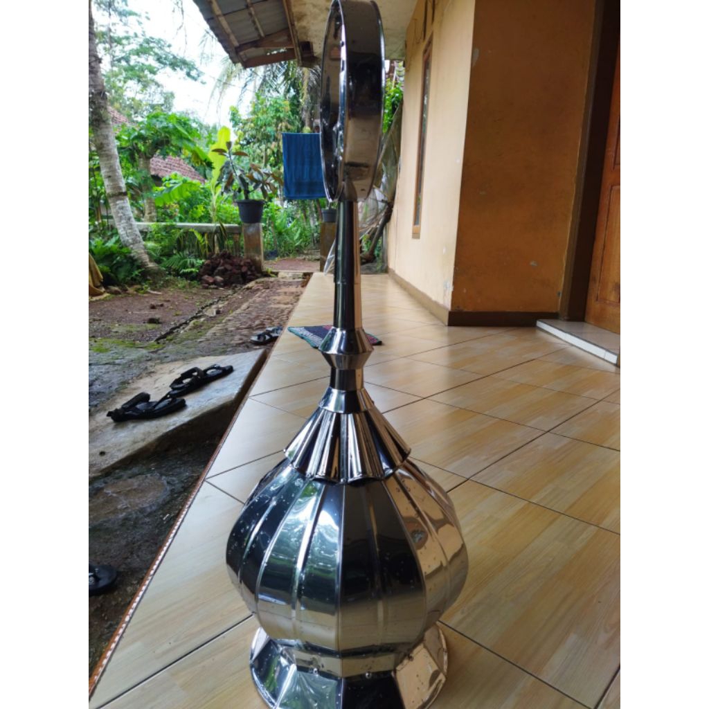 kubah masjid 30cm stainless steel