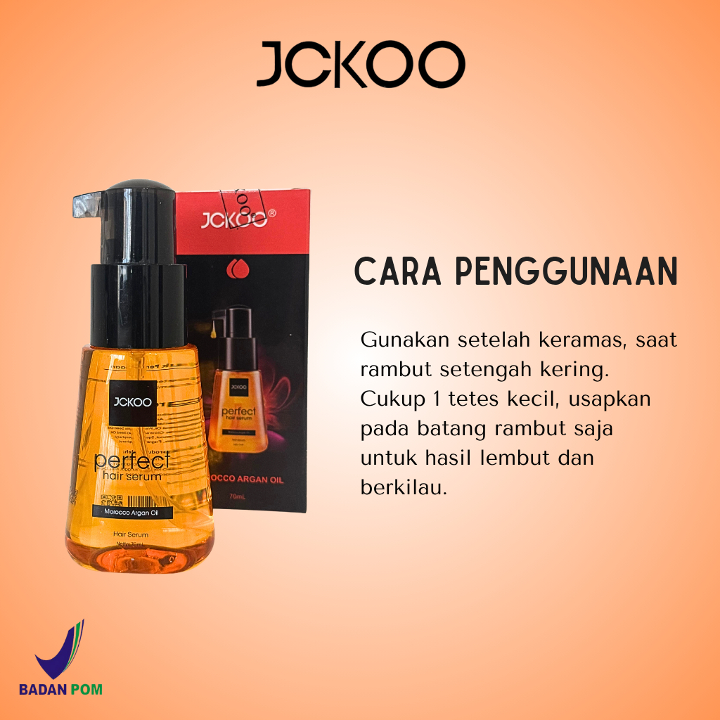 JCKOO Hair Smooth Oil Serum Vitamin Rambut Kusut Kering Bercabang