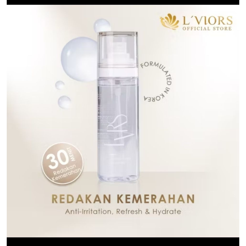 L'VIORS White Clear Essence (water ajaib meredakan merah) LVIORS