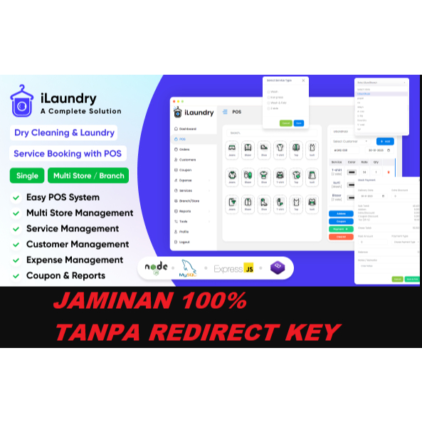 Source Code Aplikasi Laundry - Web App Kasir Laundry - Full Fitur - Instalasi Mudah