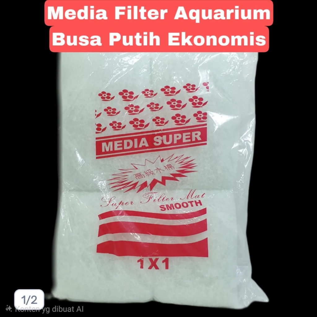 Dacron Busa / Kapas (1mx1m) Kapas filter aquairum Radots Super 1x1 Meter - Kapas Radots 1x1 Meter