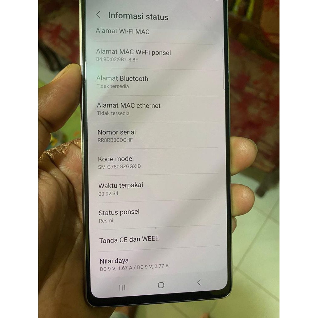 MESIN ONLY samsung S20Fe normal sein segel
