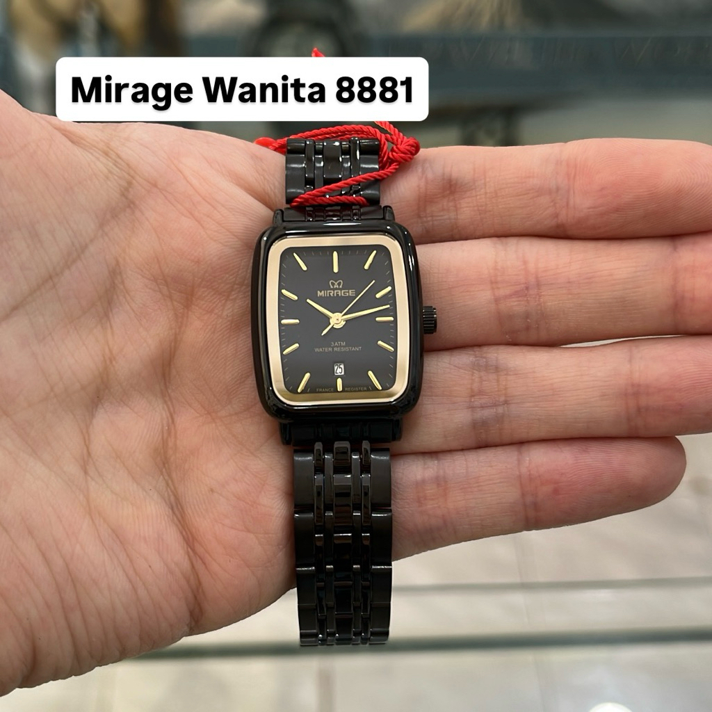 Jam Tangan Mirage 8881 Wanita Hitam