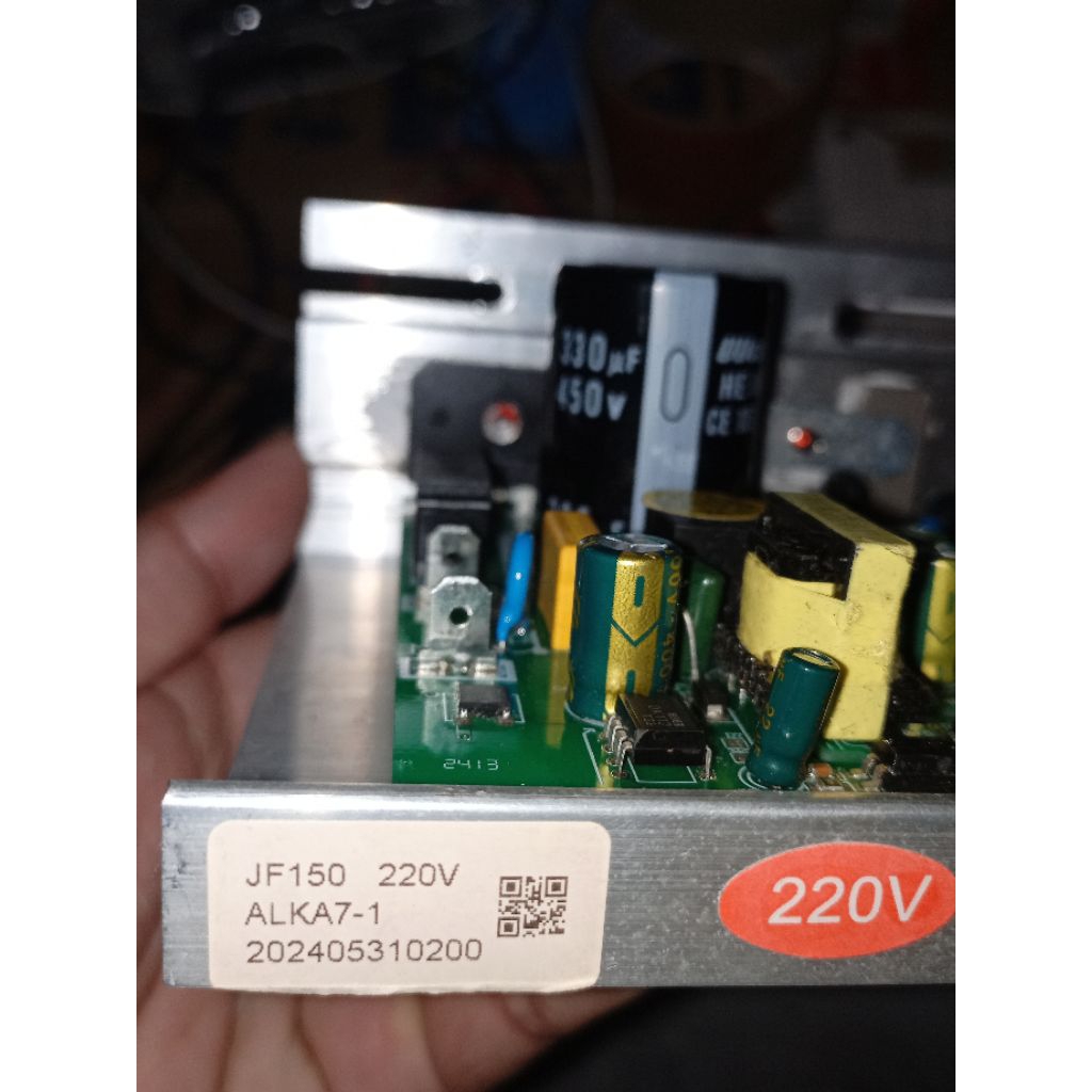 contoh perbaikan modul PCB treadmill jf150 kendala monitor off saklar lampu power bawah nyala
