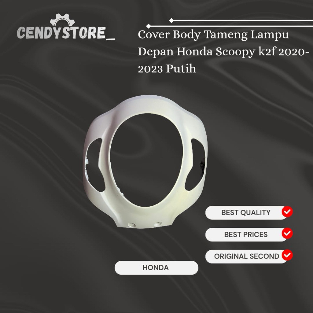 cover body tameng lampu depan honda scoopy k2f 2020-2023 putih