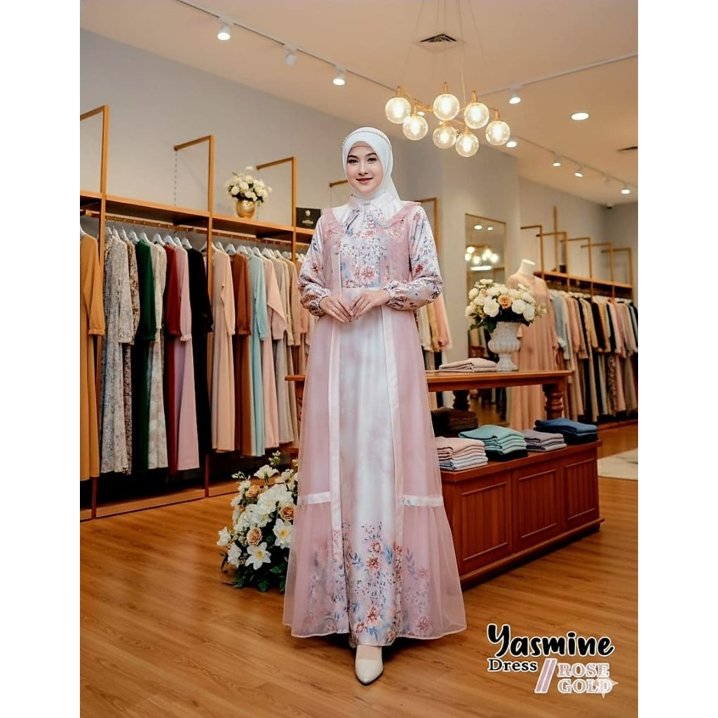 YASMINE DRESS Kondangan mewah remaja dewasa ORIGINAL BM AKU KARISSA