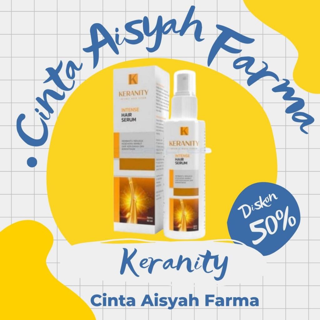 Promo Keranity Hair Serum Penumbuh Rambut Dan Mengatasi Rambut Rontok Dan Kebotakan