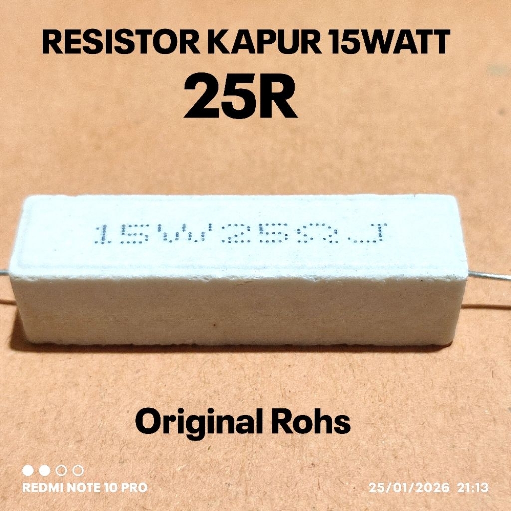 RESISTOR KAPUR 15W 15WATT 25 25R OHM ROHS