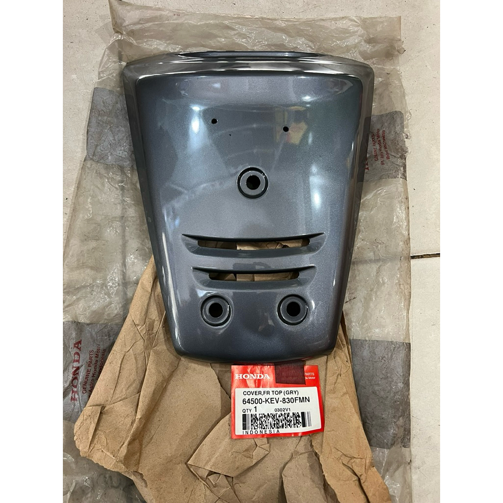 Dasi Depan tameng Supra X Lama Grey Original NOS 64500-KEV-830FMN