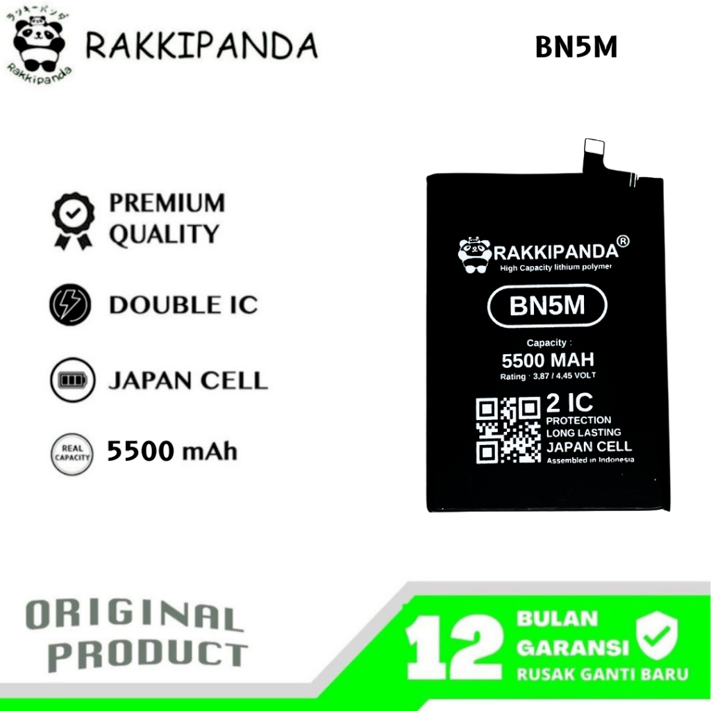 RakkiPanda - BN5M Redmi Note 12 4G Batre Batrai Baterai