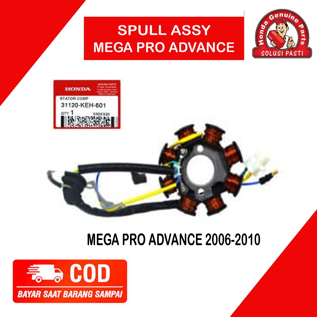 AHM Stator Comp Spul Honda MegaPro Advance Primus 2006-2010 Original AHM 31120KEH601 ORIGINAL