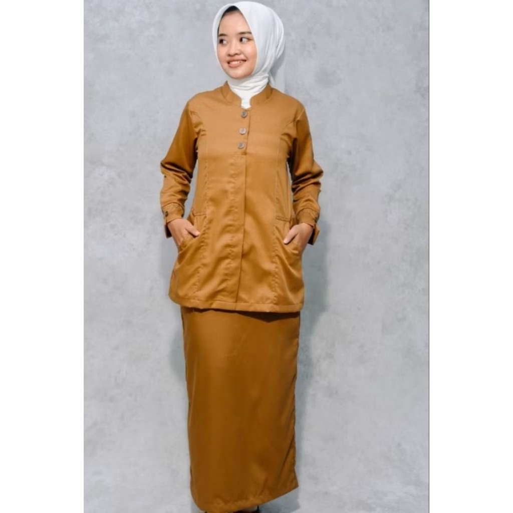 baju pemda khaki - preloved