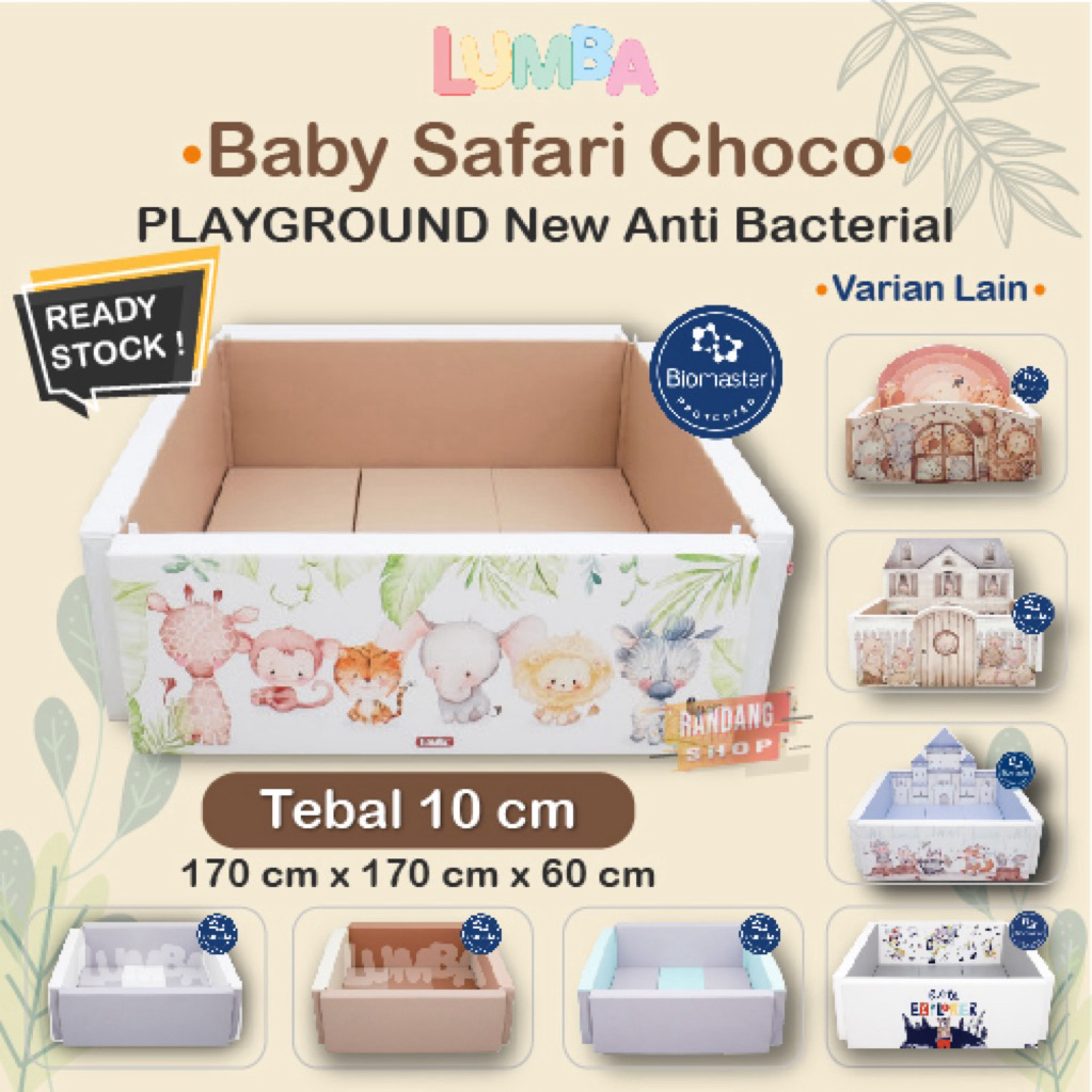 Lumba Playground Bumper Bed Playmat Antibacterial | Bumpermat | Matras | Fence | Pagar | Box Bayi