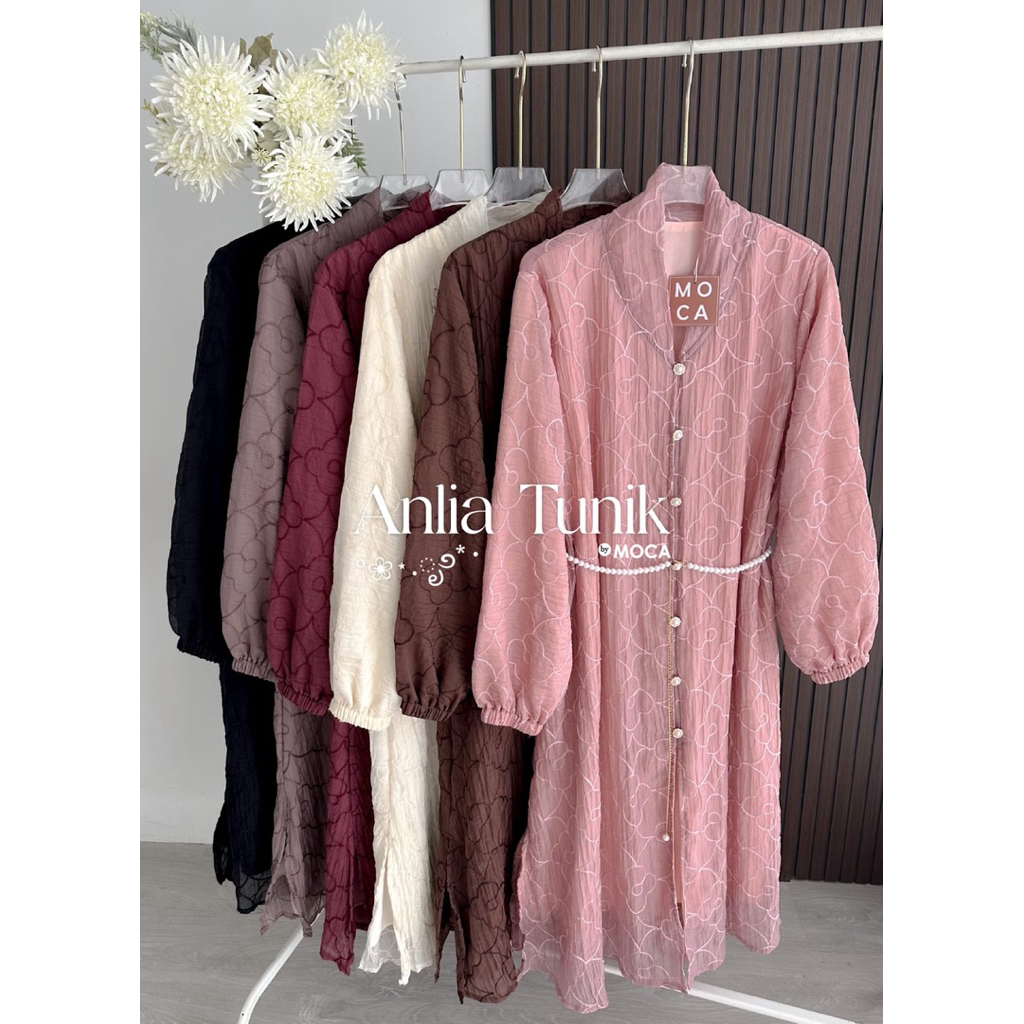 ANLIA TUNIK BY MOCA TUNIK RAYA SERIES CANTIK SIMPLE MEWAH