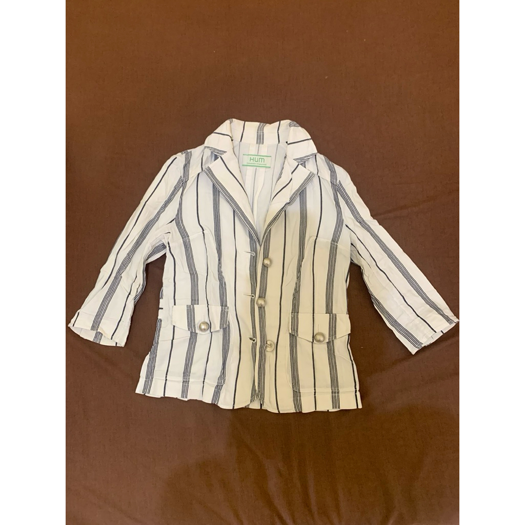 Preloved Blazer Wanita Garis garis