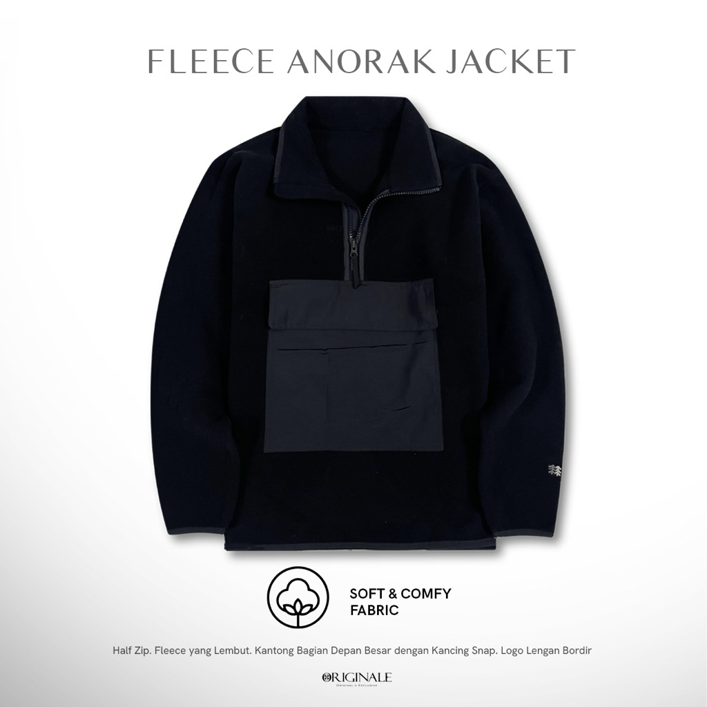 Jaket Anorak Pria | Jaket Pria - Fleece Anorak by KOL
