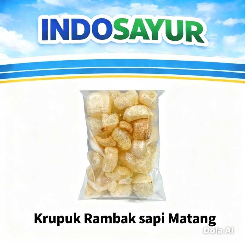 Krupuk Rambak Sapi matang 20gr ( tinggal makan)