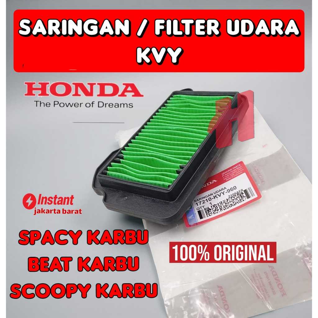 ORIGINAL Filter Udara saringan udara KODE KVY BEAT LAMA / BEAT Karbu / Scoopy KARBU