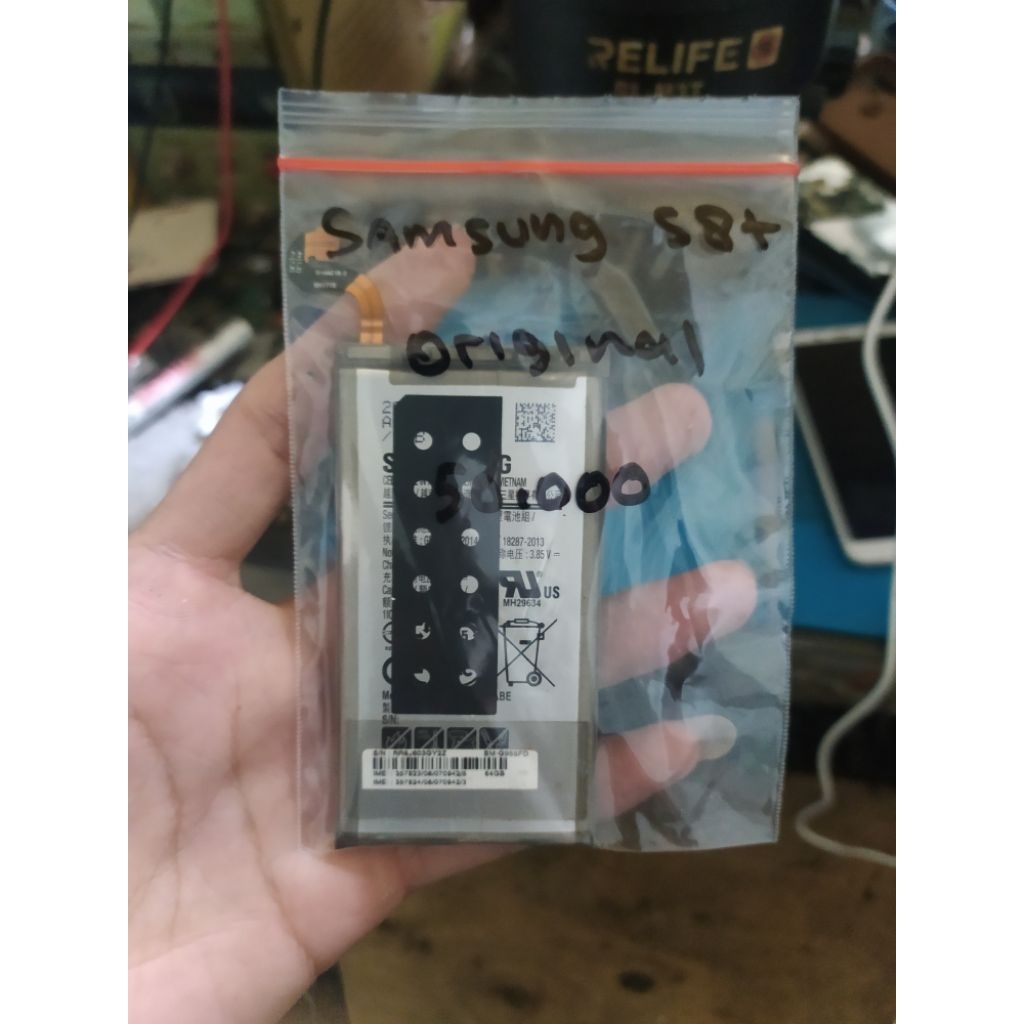Baterai Samsung S8+ Original Cabutan Second