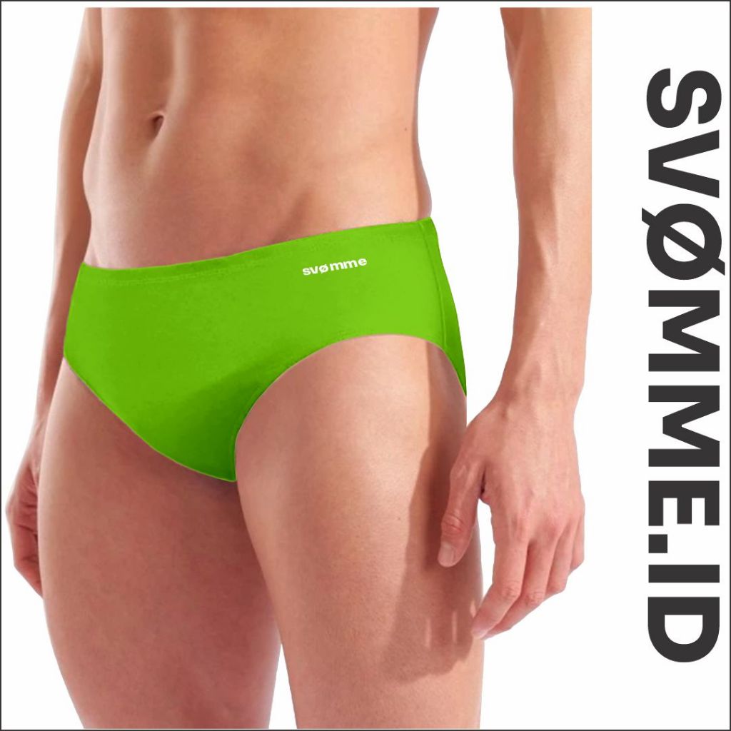 Svomme Swim Briefs - Celana Renang Pria - Celana Renang atlit - Celana Renang Segitiga - Lime