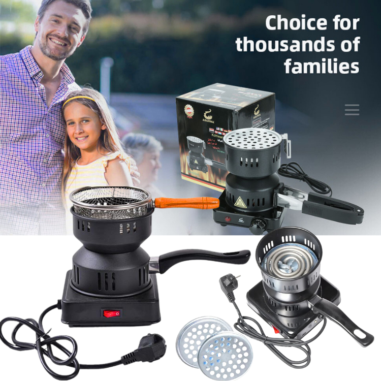 STAR Kompor Listrik Serbaguna Panggangan Mini Pemanas Arang Hookah BBQ Charcoal Burner 500W