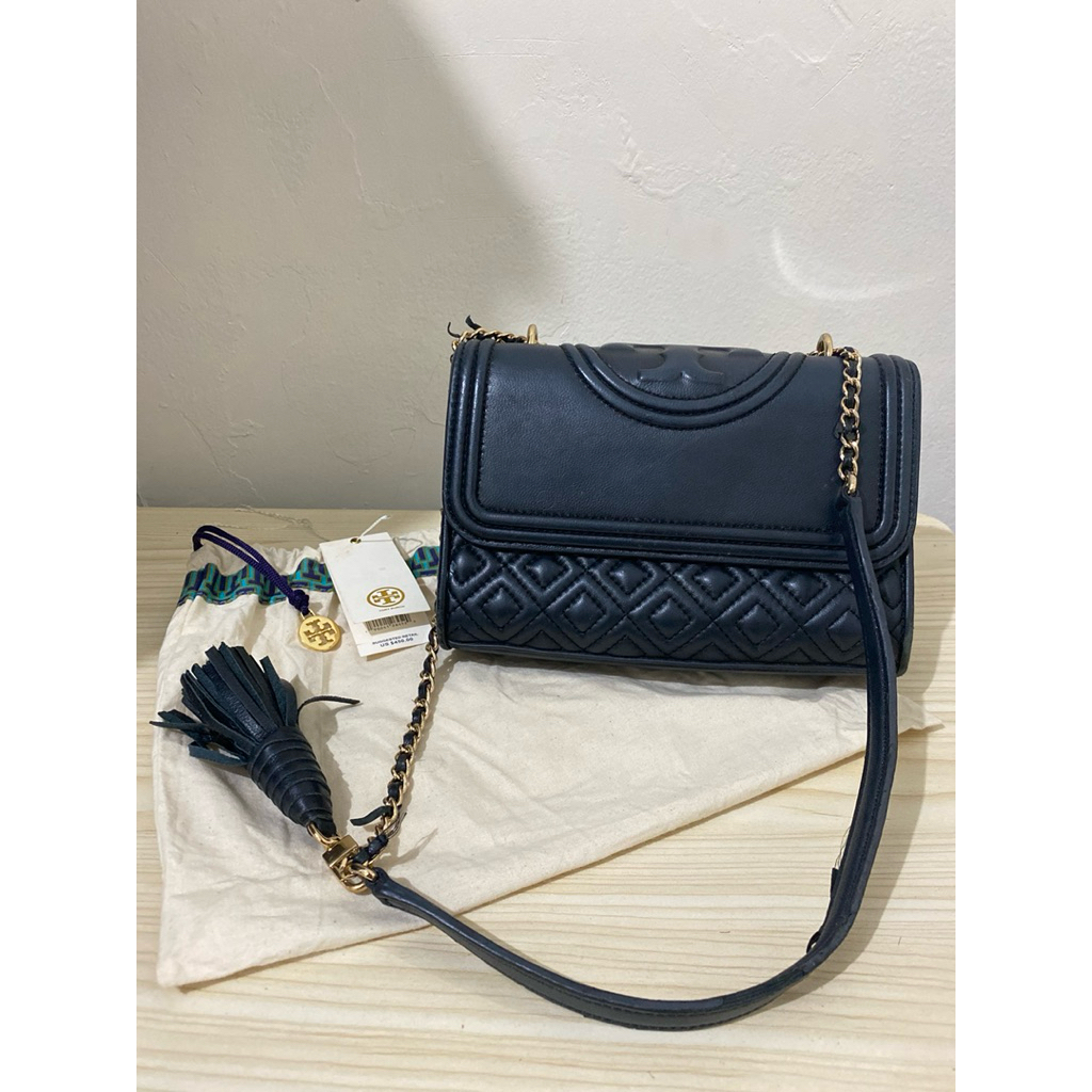Preloved Tory Burch Fleming Small Black
