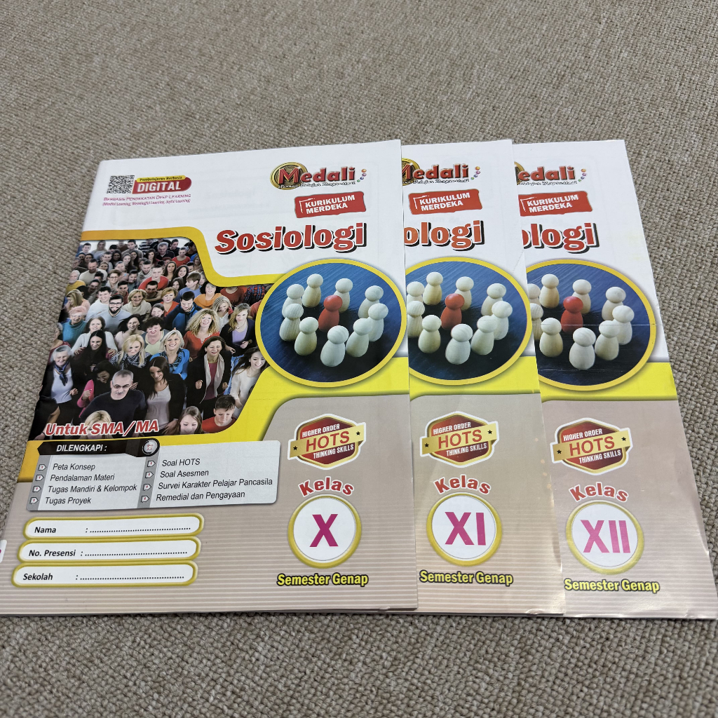 Buku LKS Sosiologi Kelas 10 - 12 SMA/MA Semester Genap Kurikulum Merdeka