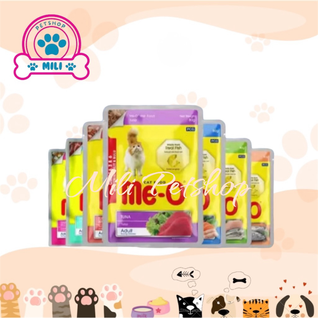MEO Makanan Basah Kucing Dewasa Kitten Pouch Wetfood 80G