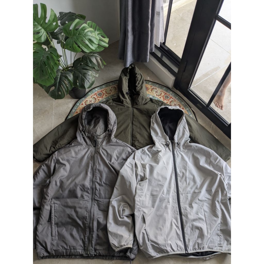 Jacket Outdoor Uniqlo blocktech mix brand