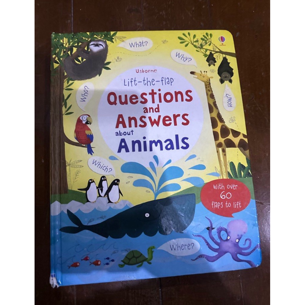 usborne lift the flap q&a animal