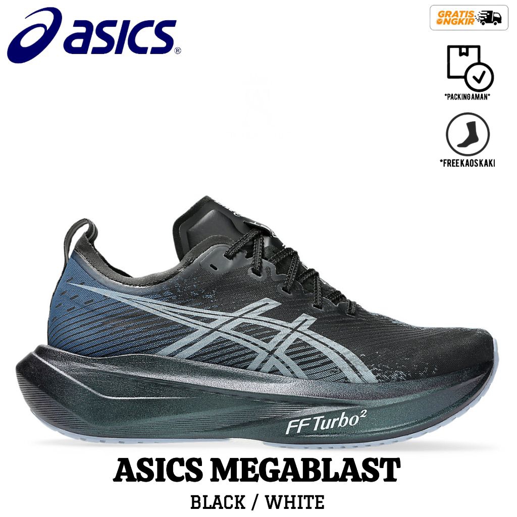 SEPATU LARI MEGABLAST BLACK/WHITE