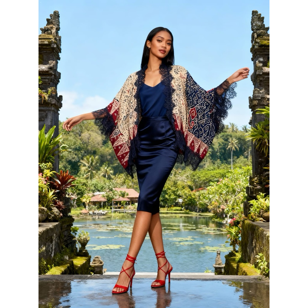 cardigan batik viscose/doby Cirebon