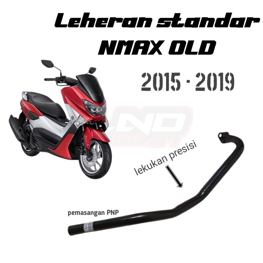 Leher Knalpot Standar original NMAX OLD/NMAX NEW, Pipa leher sambungan knalpot