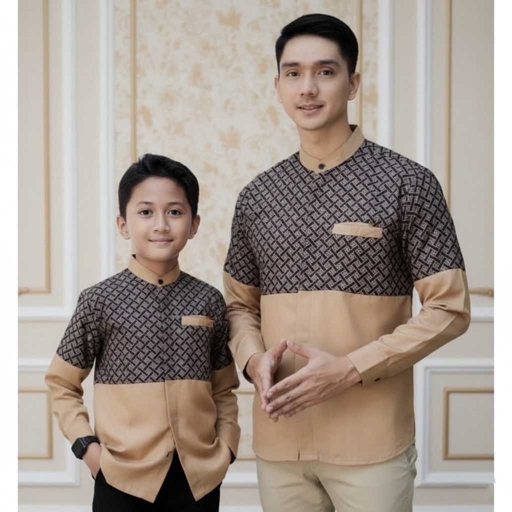 KEMKO TOYOBO / BAJU KOKO COUPLE AYAH ANAK KOMBI BATIK