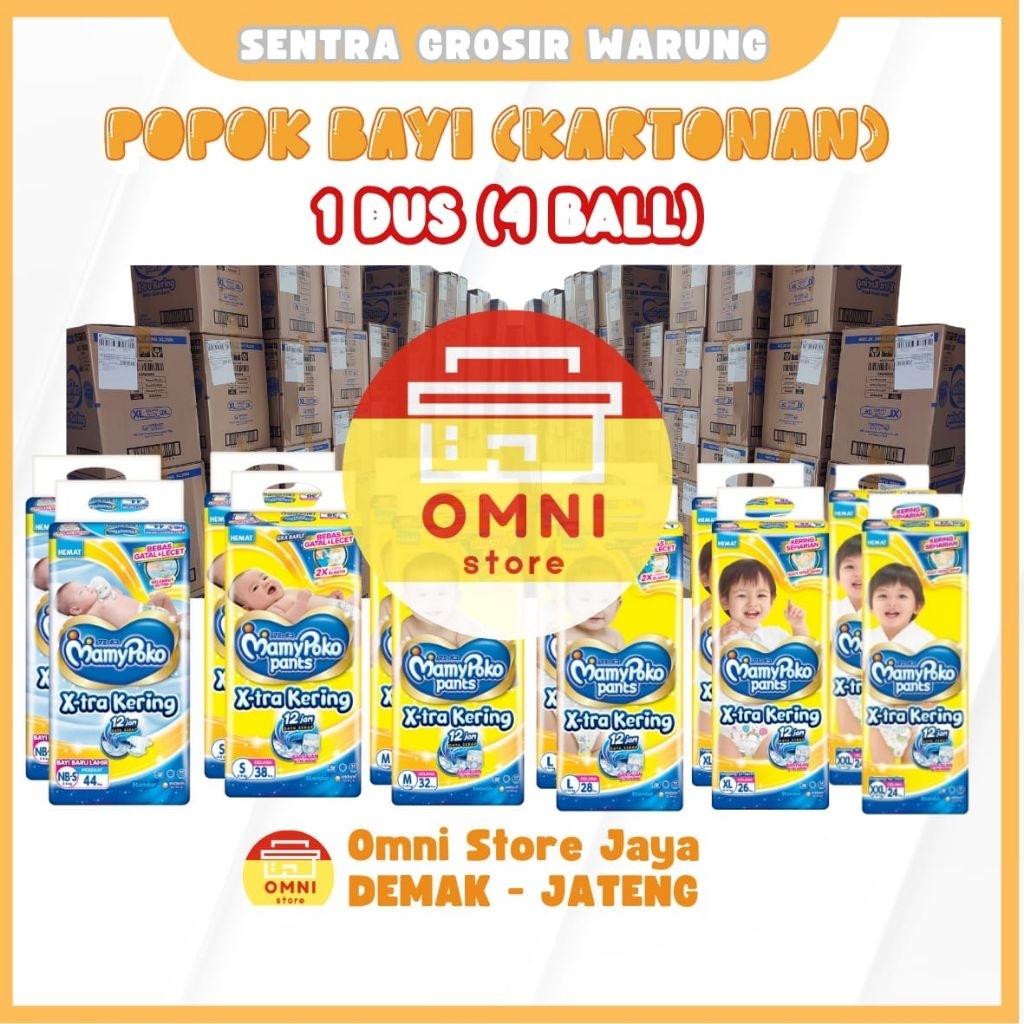 1 Dus MamyPoko Pants Xtra Kering - Popok Celana [4ball]