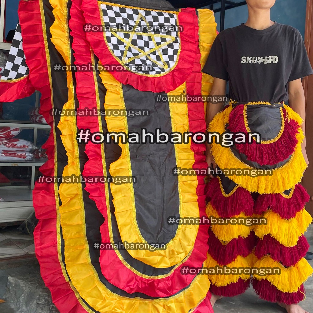 Kemul Barongan 4shaf Satu set Celana Barongan Pentas Dewasa Full Obras