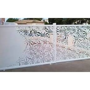 Pagar rumah Laser Cutting Rumah Balkon Besi Hollow Galvanis Anti Karat free survai