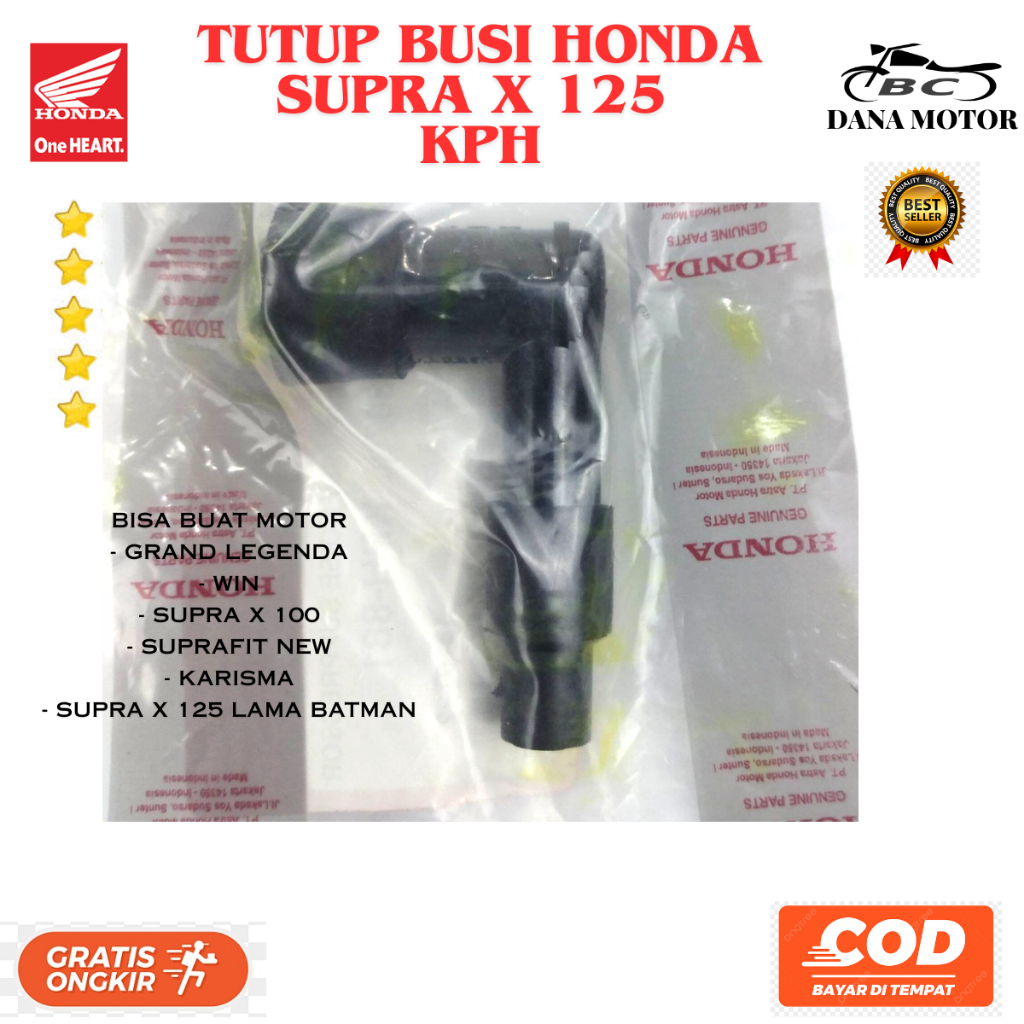 Tutup Busi Grand Ori / Cop Busi Karisma / Cangklong Busi Honda Supra X 125 Ori Premium - KPH