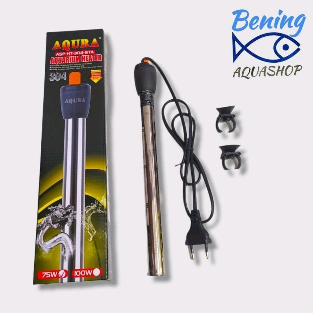 Aqura Heater ASP-HT-304-STA Stainless Steel Aquarium 75 watt (30cm)