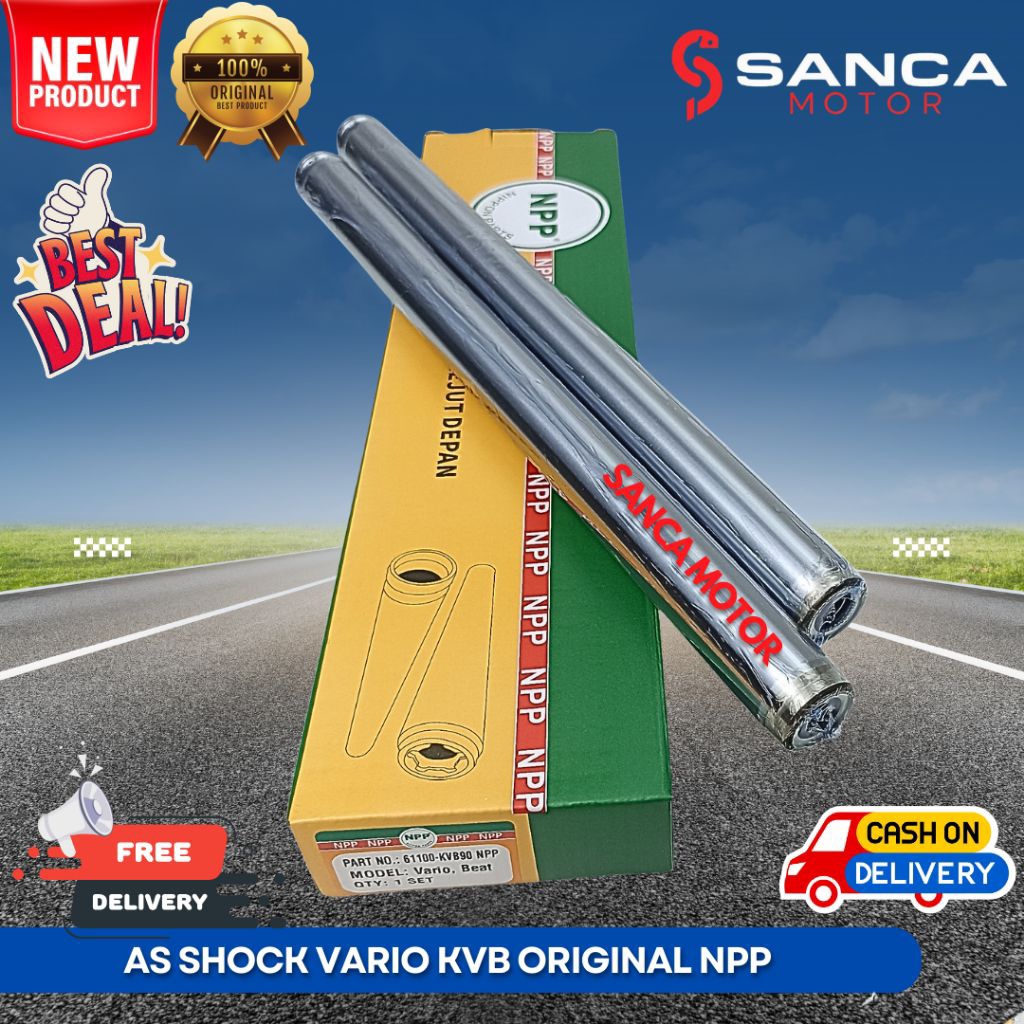 AS SHOCK DEPAN VARIO 110 KARBU KVB ORIGINAL NPP PREMIUM