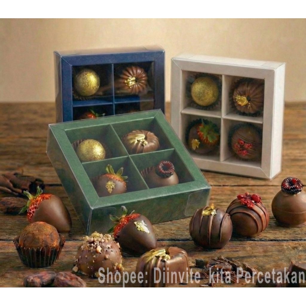 box coklat praline sekat 4