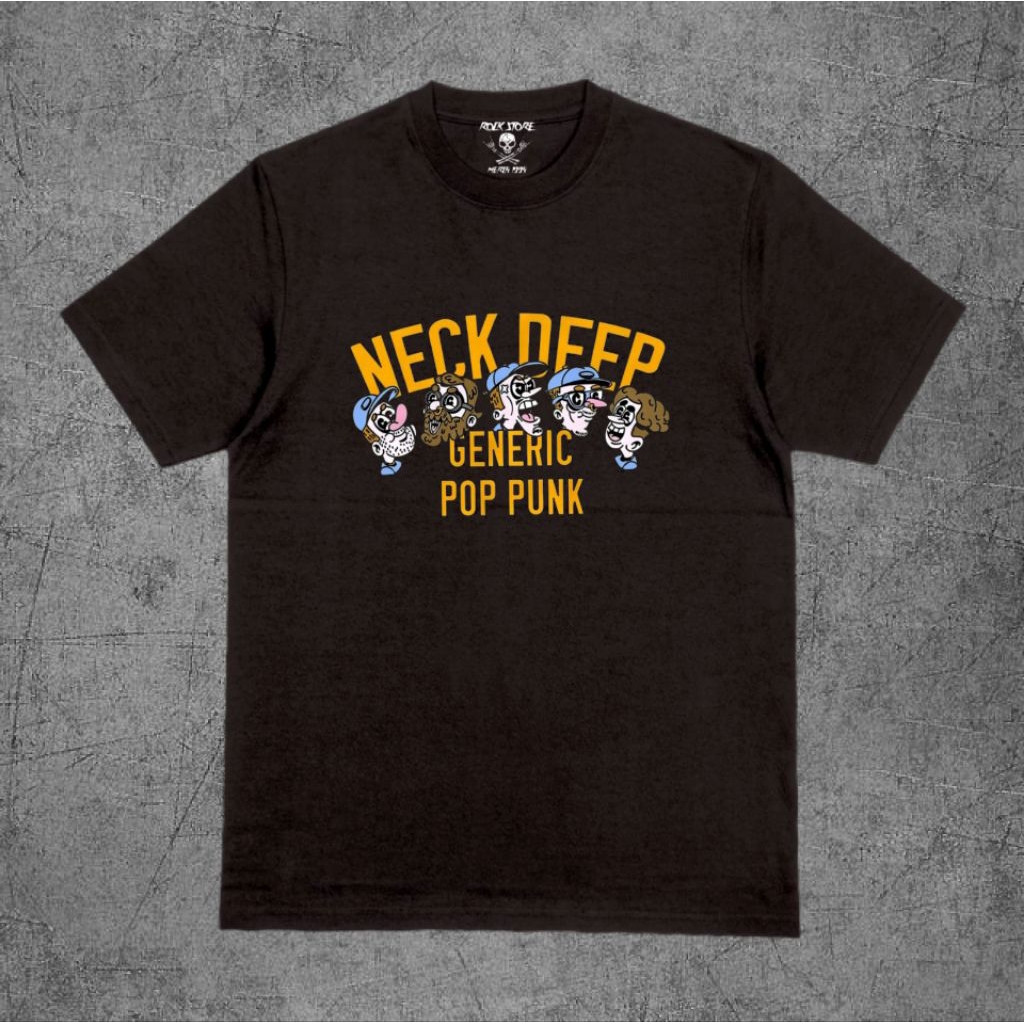Tshirt Neck deep generic pop punk premium cotton